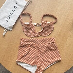 Juillet Lulu swimsuit set top XS bottom S laurel fleur